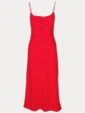NEW Réalisation Par Alba Silk Dress in Rossa Small